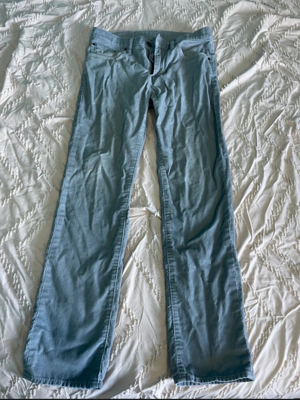 Levi Strauss & Co Gray Women's Straight-Leg Corduroy 511 Jeans Size 30x30